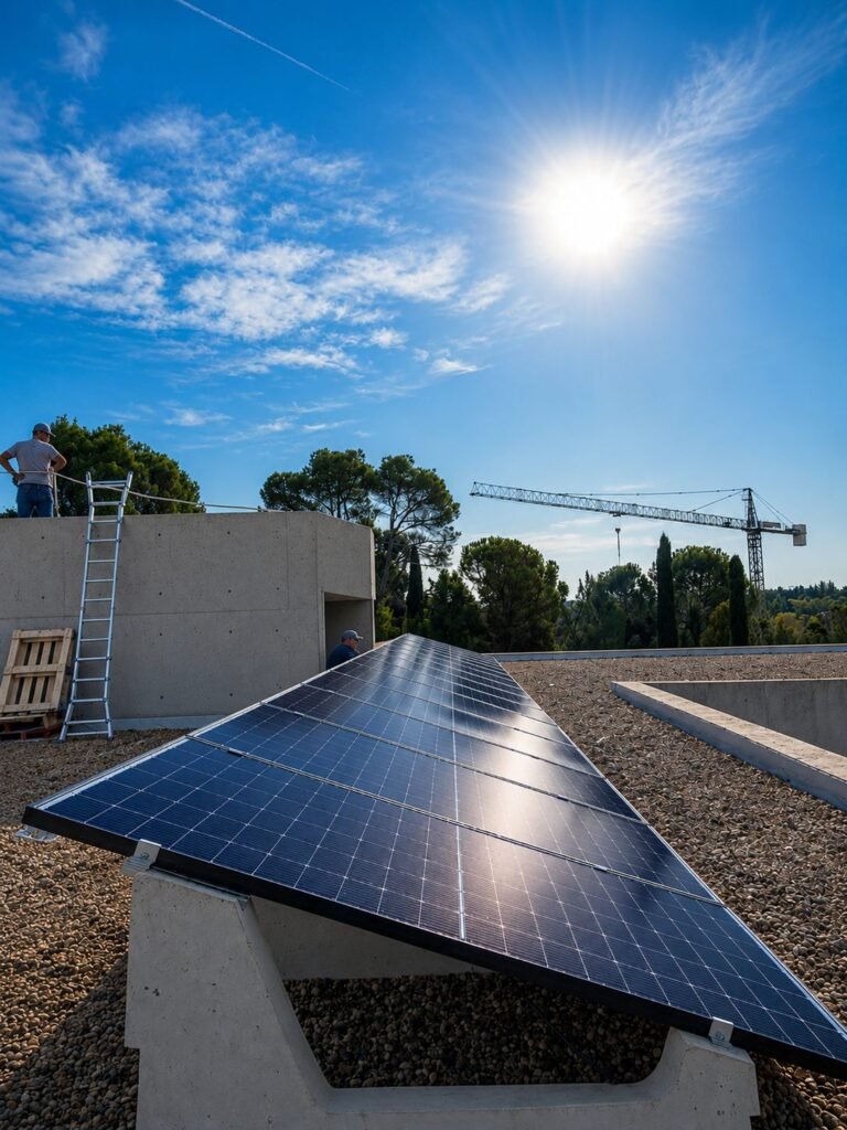 Instalación fotovoltaica de Gamo Solar en una comunidad de vecinos en Madrid