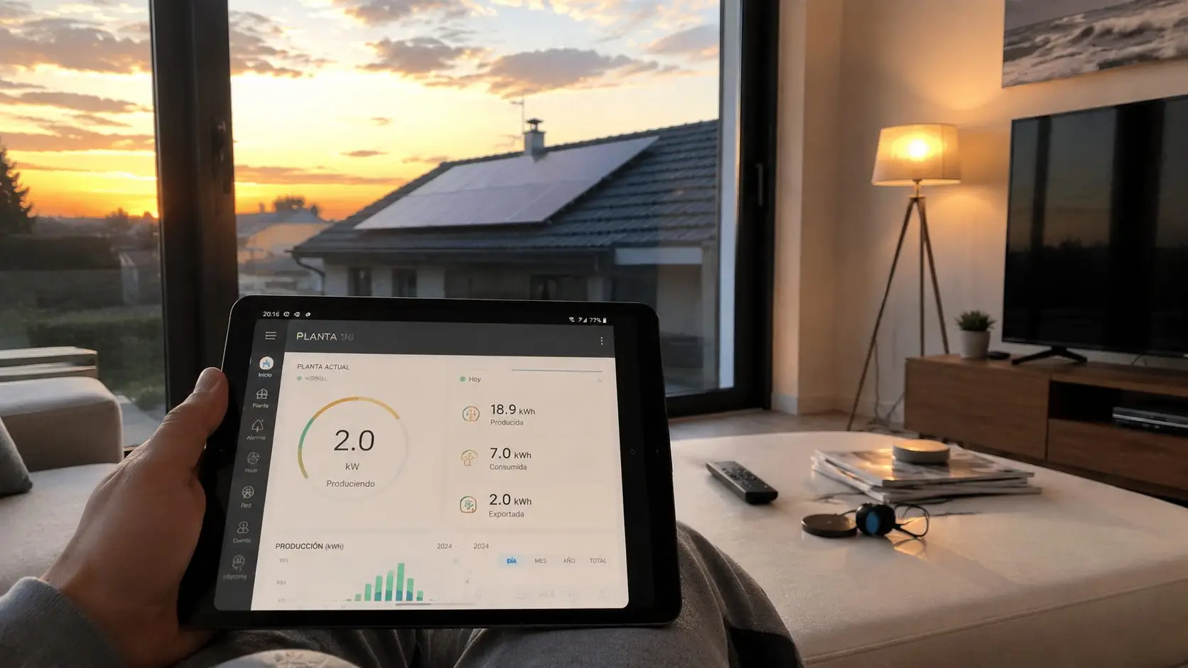 App Elekeeper de SAJ gestionando la carga de una batería fotovoltaica con precios horarios OMIE — Gamo Solar